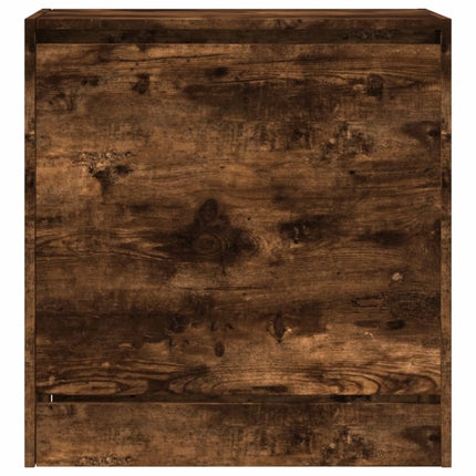 skoreol 60x34x63,5 cm konstrueret træ røget egetræsfarve