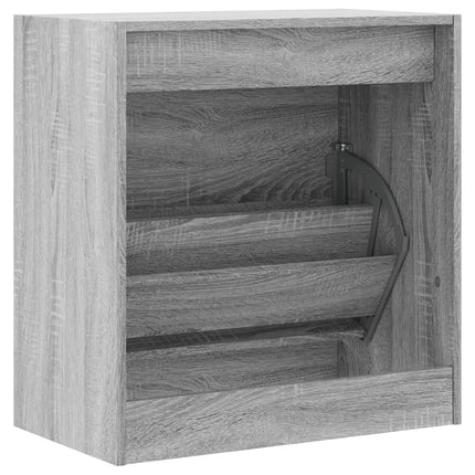 skoreol 60x34x63,5 cm konstrueret træ grå sonoma-eg