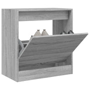 skoreol 60x34x63,5 cm konstrueret træ grå sonoma-eg
