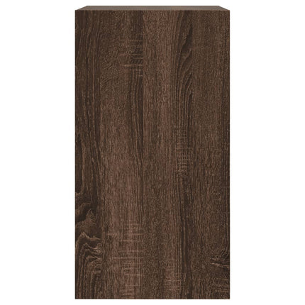 skoreol 60x34x63,5 cm konstrueret træ brun egetræsfarvet