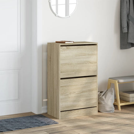 skoreol 60x34x96,5 cm konstrueret træ sonoma-eg