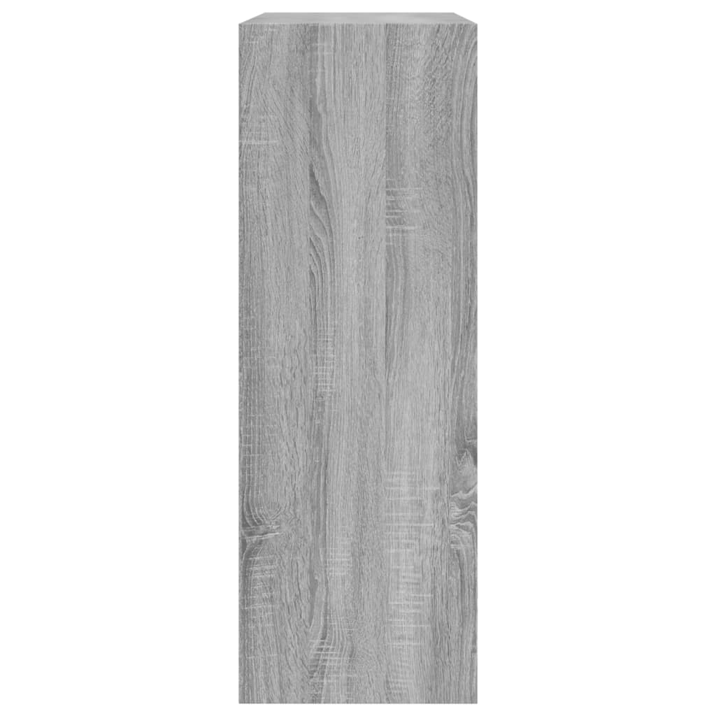 skoreol 80x34x96,5 cm konstrueret træ grå sonoma-eg