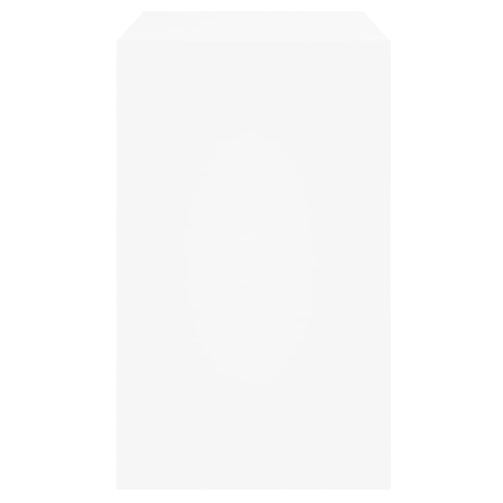 skoskab 80x42x69 cm konstrueret træ hvid