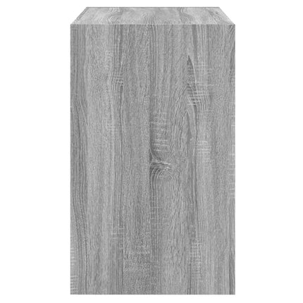 skoskab 80x42x69 cm konstrueret træ grå sonoma-eg