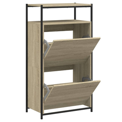 skoreol 60x34x112 cm konstrueret træ sonoma-eg
