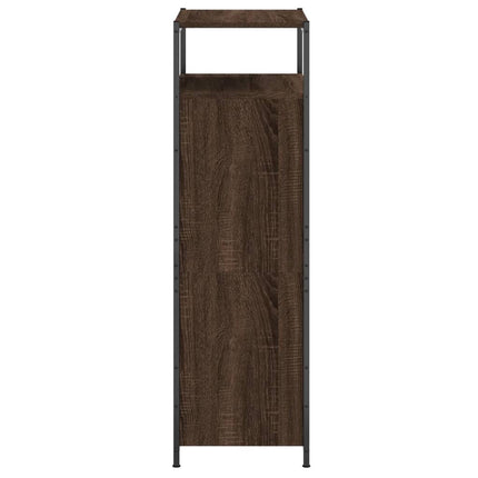 skoreol 60x34x112 cm konstrueret træ brun egetræsfarve