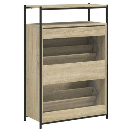 skoreol 75x34x112 cm konstrueret træ sonoma-eg
