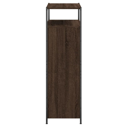 skoreol 75x34x112 cm konstrueret træ brun egetræsfarve