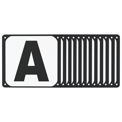 dressurbogstaver 12 stk. stål