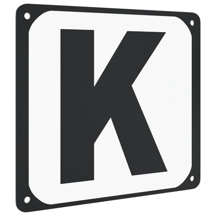 dressurbogstaver 12 stk. stål