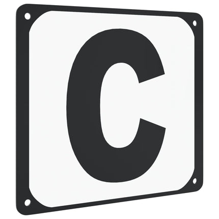 dressurbogstaver 12 stk. stål