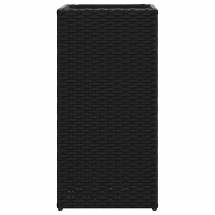 plantekasse 30x30x60 cm polyrattan sort