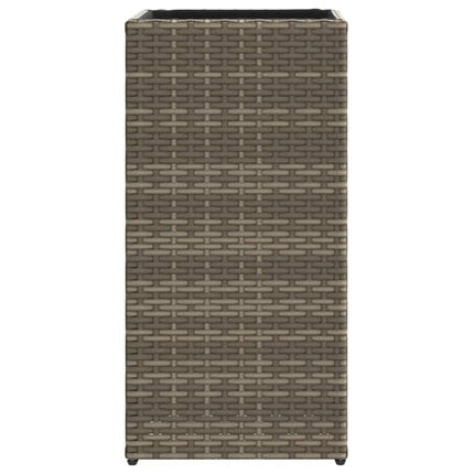 plantekasse 30x30x60 cm polyrattan grå