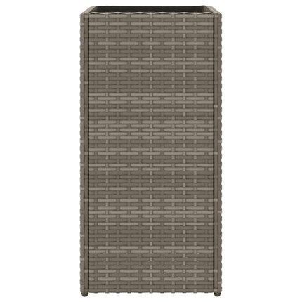 plantekasse 30x30x60 cm polyrattan grå