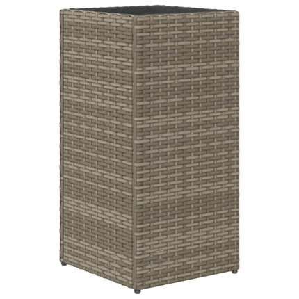 plantekasse 30x30x60 cm polyrattan grå
