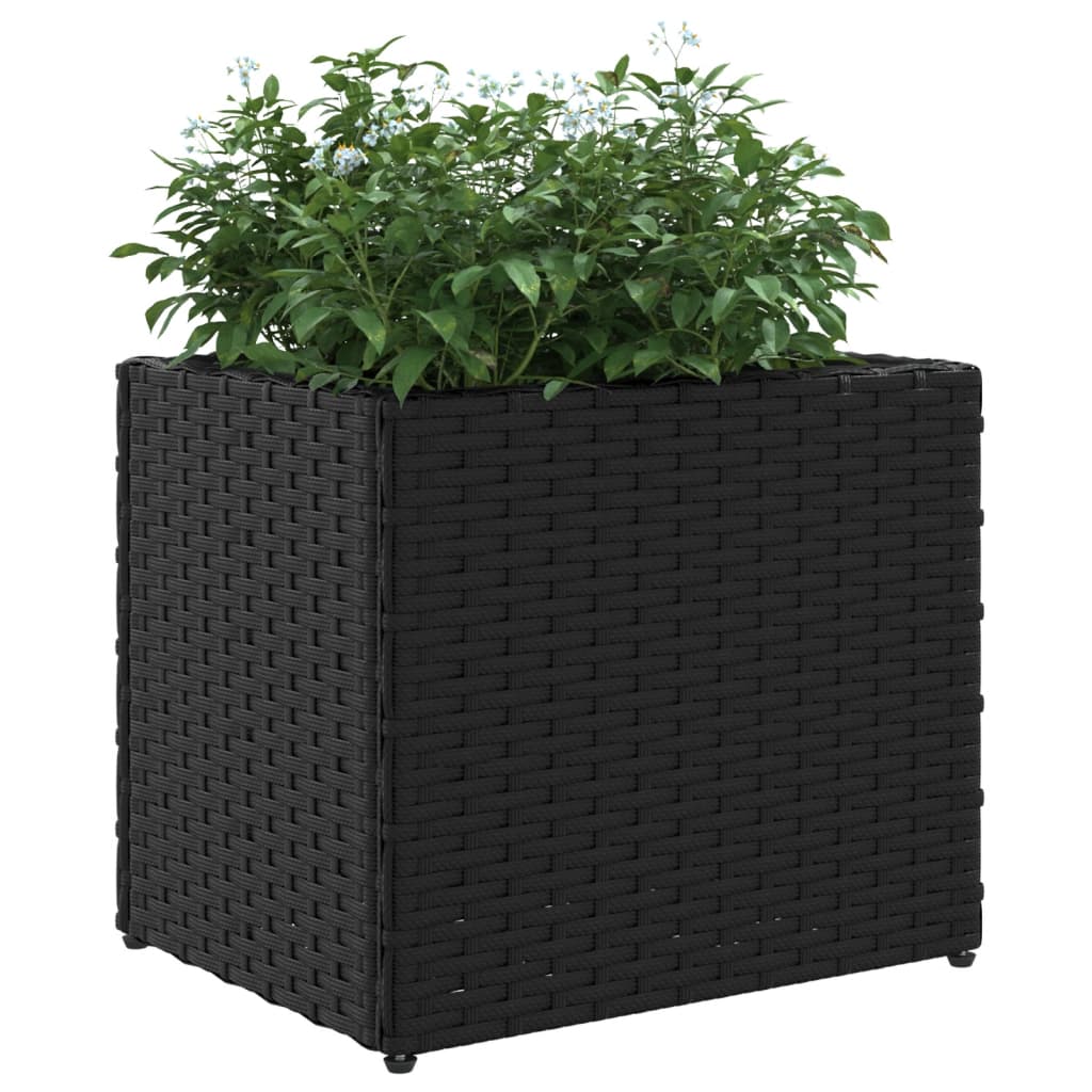 plantekasse 36x30x32 cm polyrattan sort