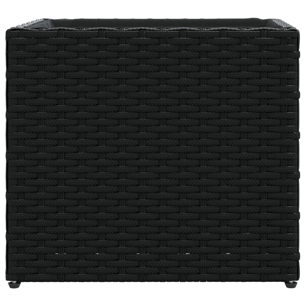 plantekasse 36x30x32 cm polyrattan sort