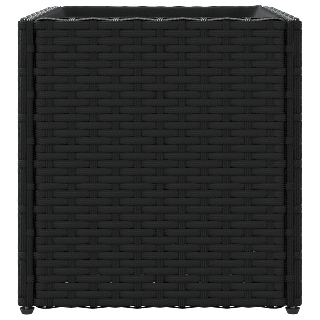plantekasse 36x30x32 cm polyrattan sort