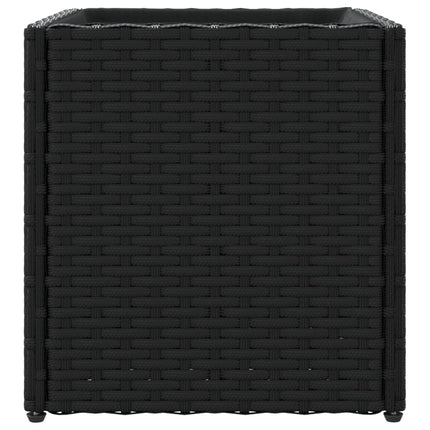 plantekasse 36x30x32 cm polyrattan sort