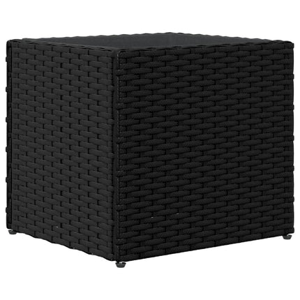 plantekasse 36x30x32 cm polyrattan sort