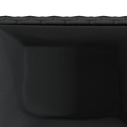 plantekasse 36x30x32 cm polyrattan sort