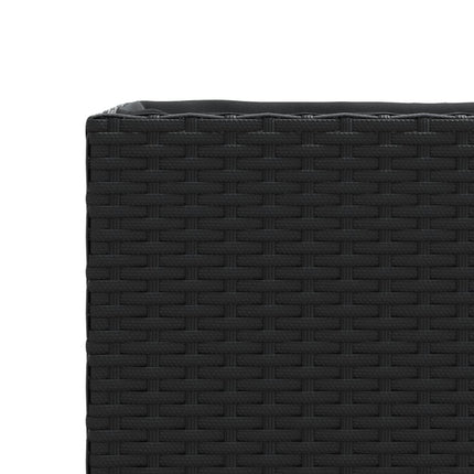 plantekasse 36x30x32 cm polyrattan sort