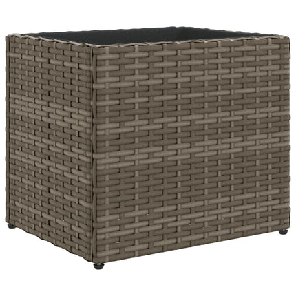 plantekasse 36x30x32 cm polyrattan grå