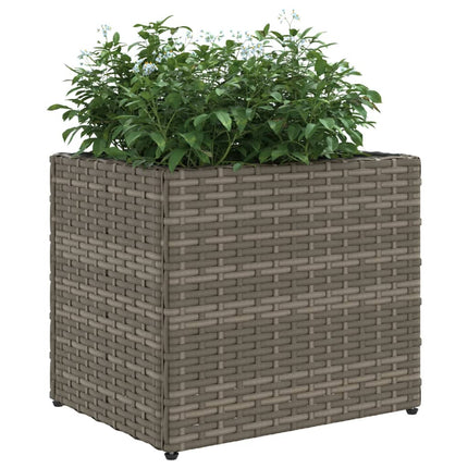 plantekasse 36x30x32 cm polyrattan grå