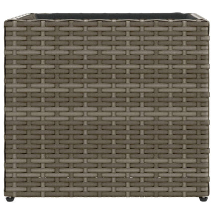 plantekasse 36x30x32 cm polyrattan grå