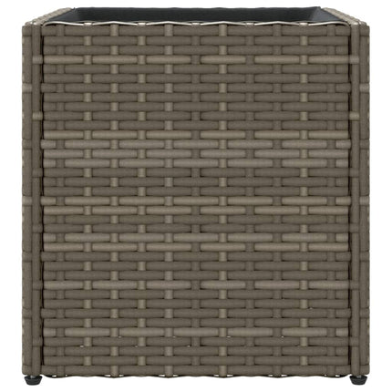 plantekasse 36x30x32 cm polyrattan grå