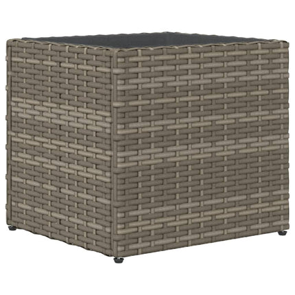 plantekasse 36x30x32 cm polyrattan grå