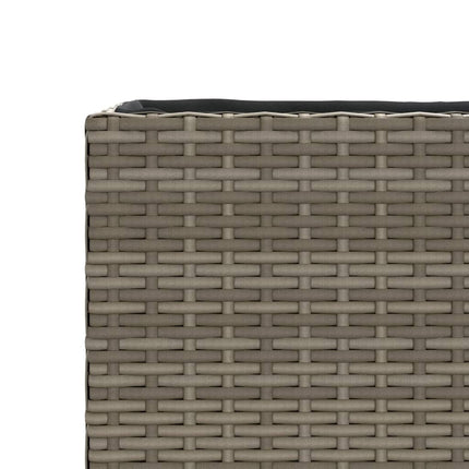 plantekasse 36x30x32 cm polyrattan grå