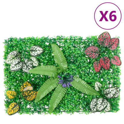 kunstige hække 6 stk. 40x60 cm grøn