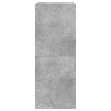 skoskab med 2 vippeskuffer 60x42x108 cm betongrå