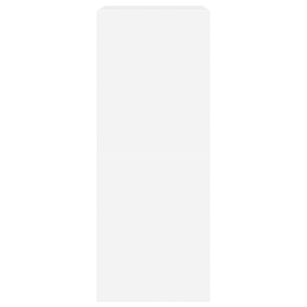 skoskab med 2 vippeskuffer 80x42x108 cm hvid