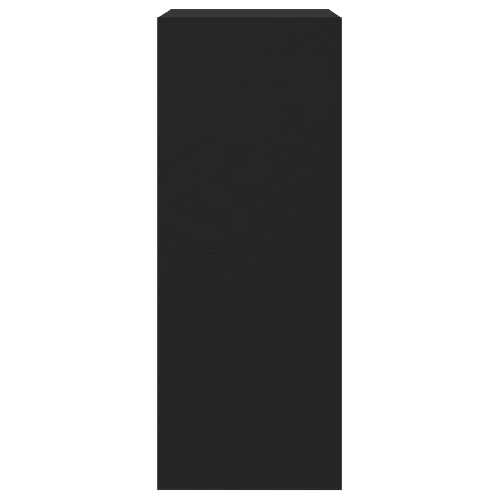 skoskab med 2 vippeskuffer 80x42x108 cm sort