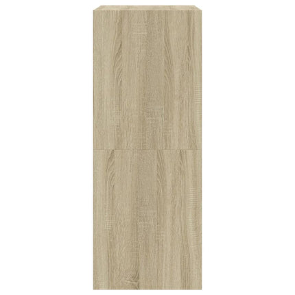 skoskab med 2 vippeskuffer 80x42x108 cm sonoma-eg