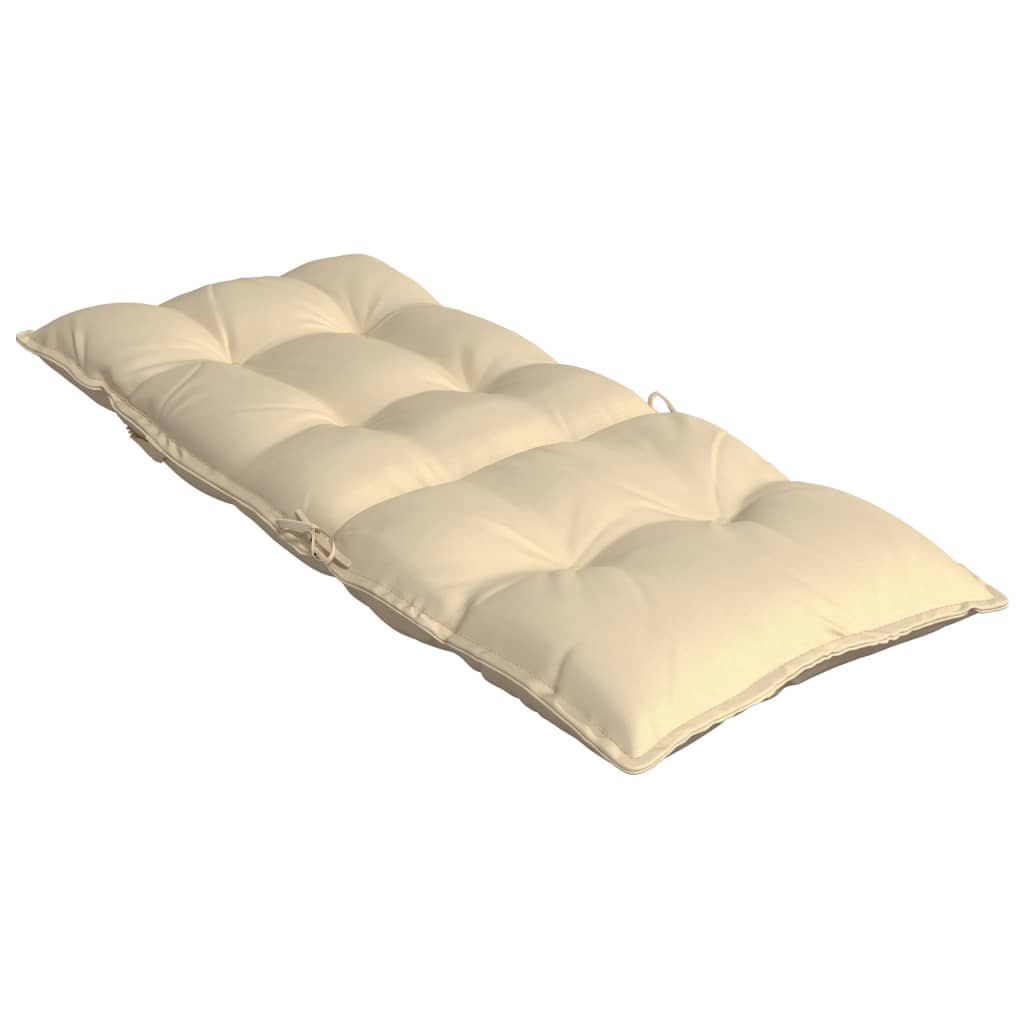 stolehynder m. høj ryg 4 stk. oxfordstof beige