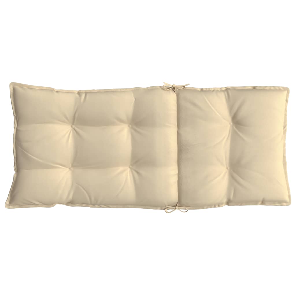 stolehynder m. høj ryg 4 stk. oxfordstof beige
