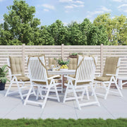 stolehynder m. høj ryg 6 stk. oxfordstof beige