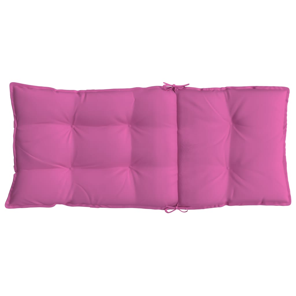 stolehynder m. høj ryg 6 stk. oxfordstof pink