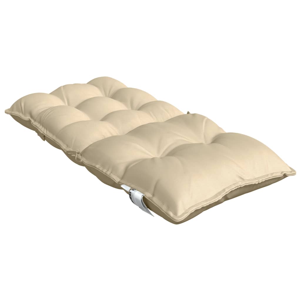 stolehynde med lav ryg 2 stk. oxfordstof beige