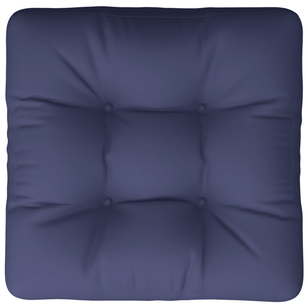 pallehynde 60x60x12 cm stof marineblå