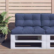 pallehynde 120x40x12 cm stof marineblå