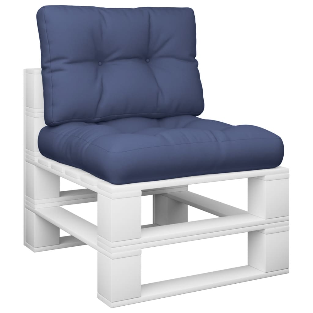 pallehyndesæt 60x40x12 cm stof Marineblå