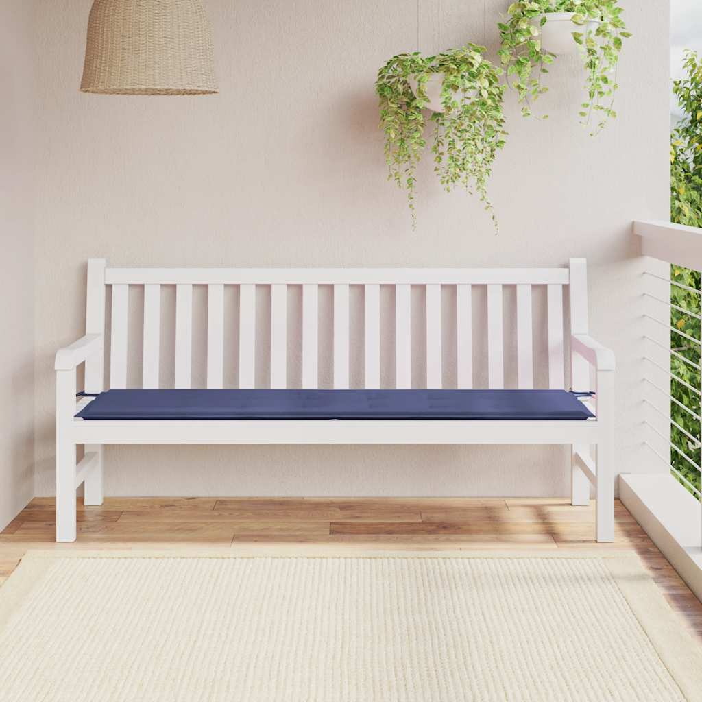 hynde til havebænk 180x50x4 cm oxfordstof marineblå