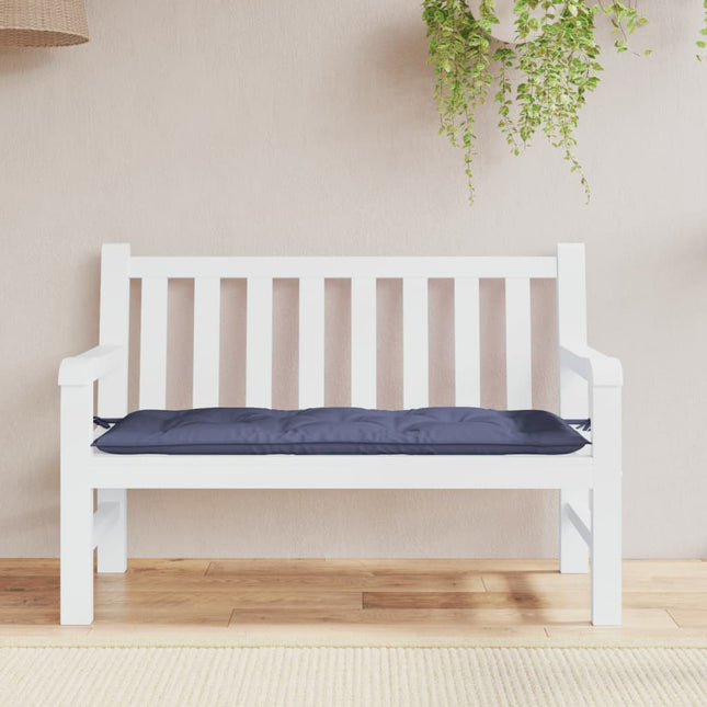 hynder til havebænk 120x50x7 cm oxfordstof marineblå