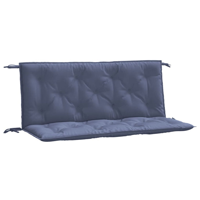 hynder til havebænk 2 stk. 120x50x7 cm oxfordstof marineblå