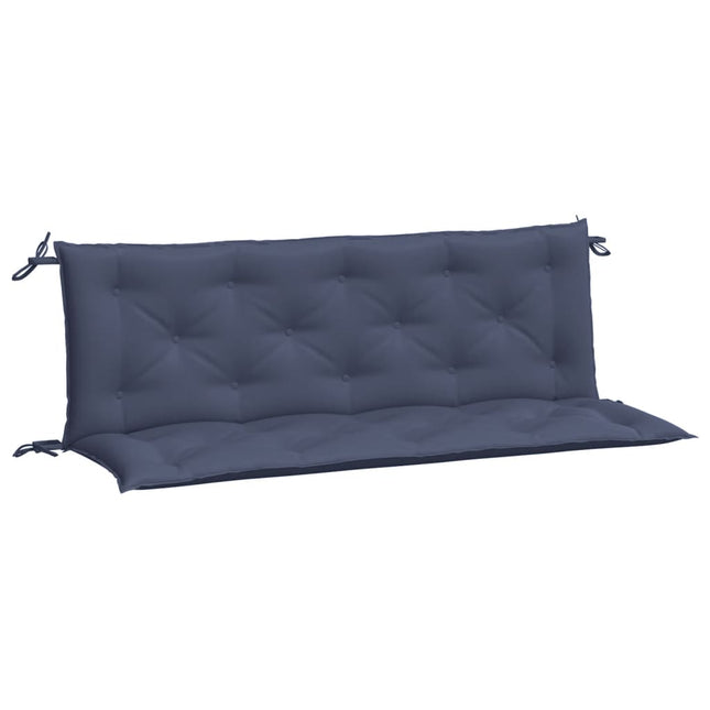 hynder til havebænk 2 stk. 150x50x7 cm oxfordstof marineblå