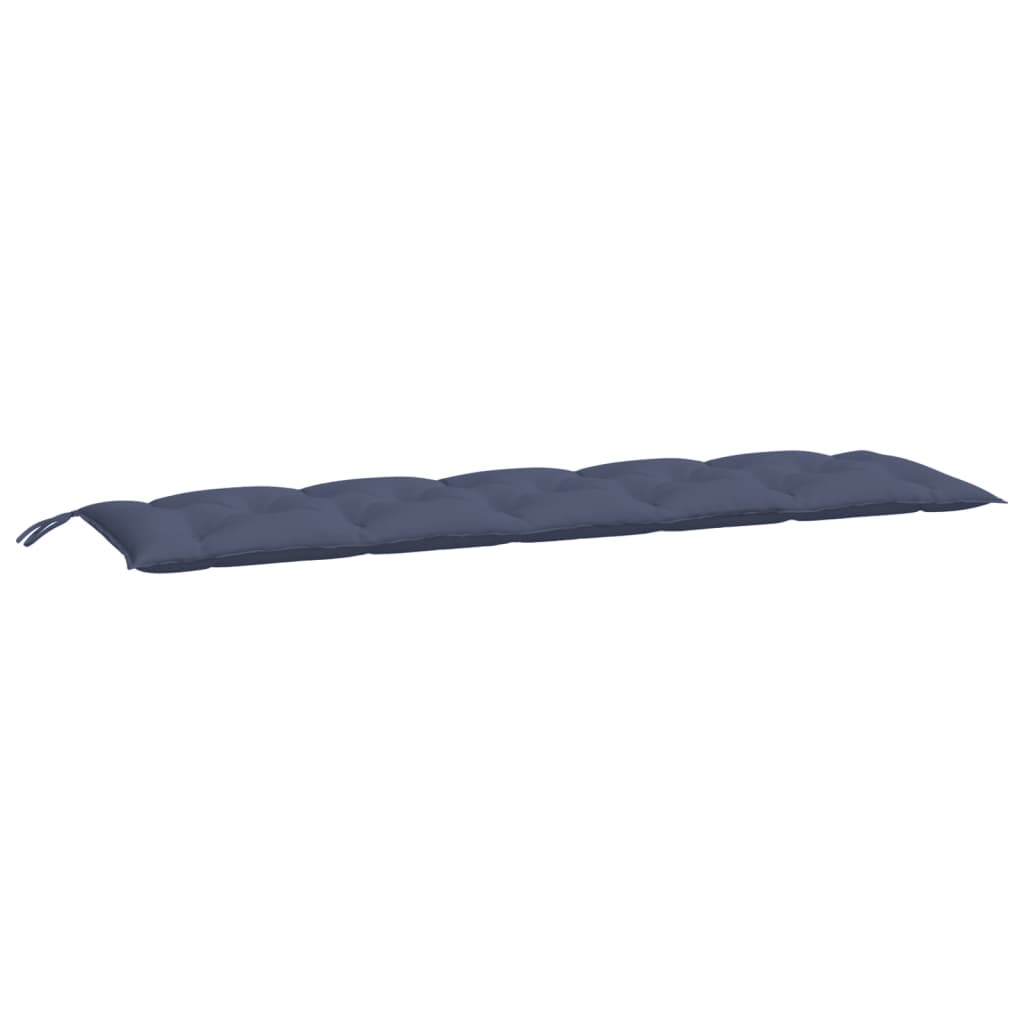 hynder til havebænk 2 stk. 180x50x7 cm oxfordstof marineblå